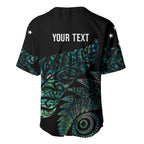 Aotearoa Personalized Lawn Bowls Maori Baseball Jersey New Zealand Paua Shell Tribal Silver Fern - undefined