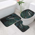 Aotearoa Personalized Lawn Bowls Maori Bathroom Set New Zealand Paua Shell Tribal Silver Fern - Aussie Hoodie