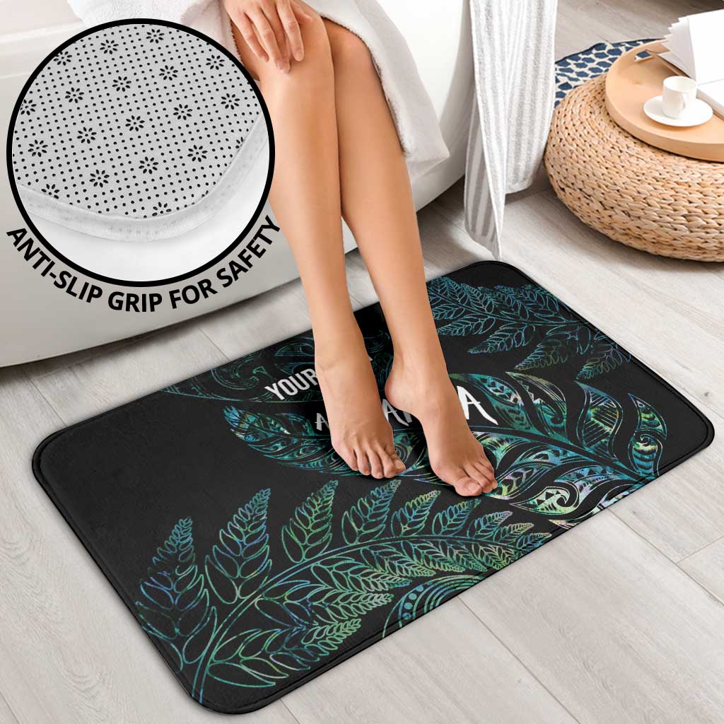 Aotearoa Personalized Lawn Bowls Maori Bathroom Set New Zealand Paua Shell Tribal Silver Fern - Aussie Hoodie