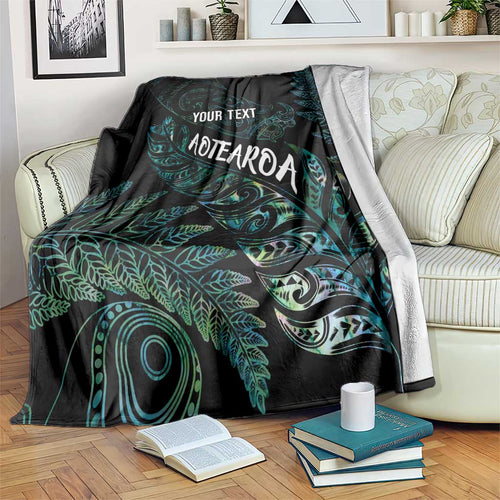 Aotearoa Personalized Lawn Bowls Maori Blanket New Zealand Paua Shell Tribal Silver Fern - Aussie Hoodie