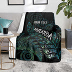Aotearoa Personalized Lawn Bowls Maori Blanket New Zealand Paua Shell Tribal Silver Fern - Aussie Hoodie