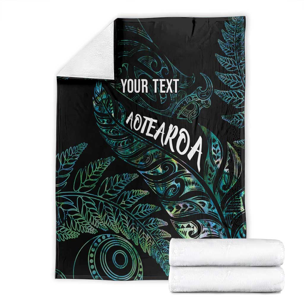 Aotearoa Personalized Lawn Bowls Maori Blanket New Zealand Paua Shell Tribal Silver Fern - Aussie Hoodie