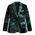 Aotearoa Personalized Lawn Bowls Maori Blazer New Zealand Paua Shell Tribal Silver Fern - Aussie Hoodie