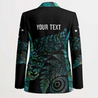 Aotearoa Personalized Lawn Bowls Maori Blazer New Zealand Paua Shell Tribal Silver Fern - Aussie Hoodie