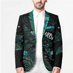Aotearoa Personalized Lawn Bowls Maori Blazer New Zealand Paua Shell Tribal Silver Fern - Aussie Hoodie
