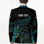 Aotearoa Personalized Lawn Bowls Maori Blazer New Zealand Paua Shell Tribal Silver Fern - Aussie Hoodie