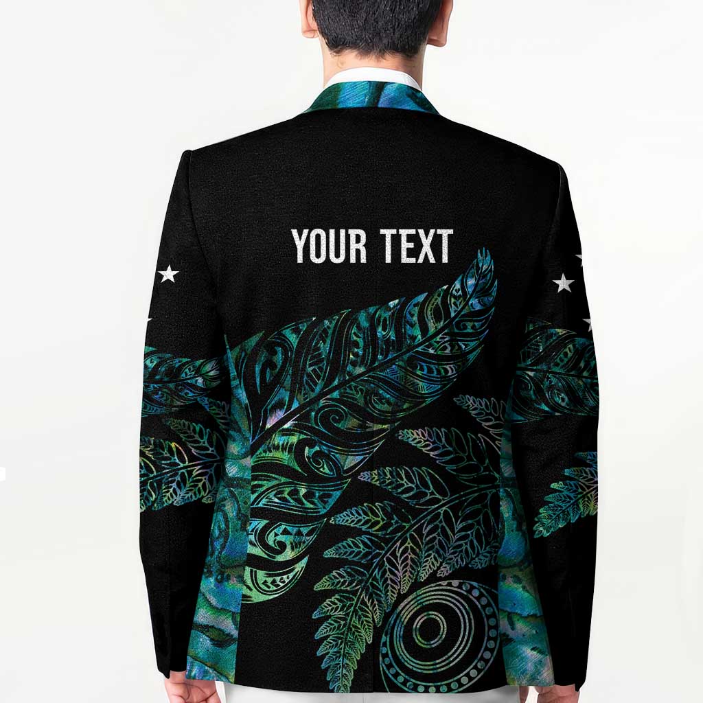 Aotearoa Personalized Lawn Bowls Maori Blazer New Zealand Paua Shell Tribal Silver Fern - Aussie Hoodie