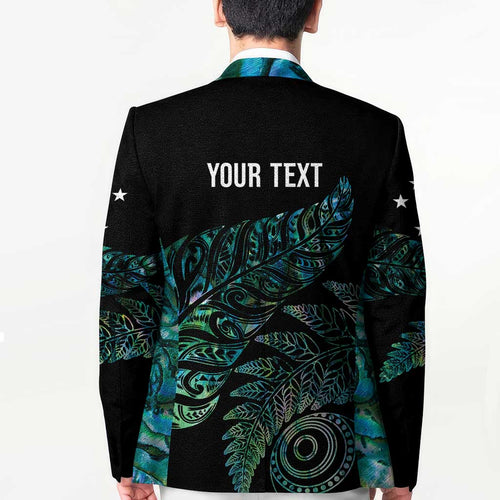 Aotearoa Personalized Lawn Bowls Maori Blazer New Zealand Paua Shell Tribal Silver Fern - Aussie Hoodie