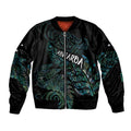 Aotearoa Personalized Lawn Bowls Maori Bomber Jacket New Zealand Paua Shell Tribal Silver Fern - Aussie Hoodie