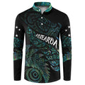 Aotearoa Personalized Lawn Bowls Maori Button Sweatshirt New Zealand Paua Shell Tribal Silver Fern - Aussie Hoodie