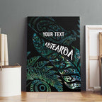 Aotearoa Personalized Lawn Bowls Maori Canvas Wall Art New Zealand Paua Shell Tribal Silver Fern - Aussie Hoodie
