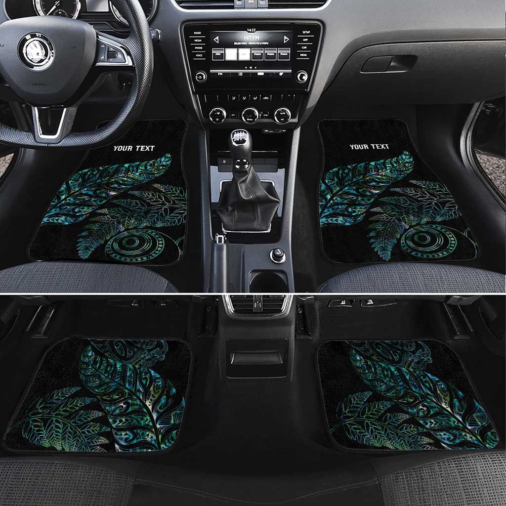 Aotearoa Personalized Lawn Bowls Maori Car Mats New Zealand Paua Shell Tribal Silver Fern - Aussie Hoodie