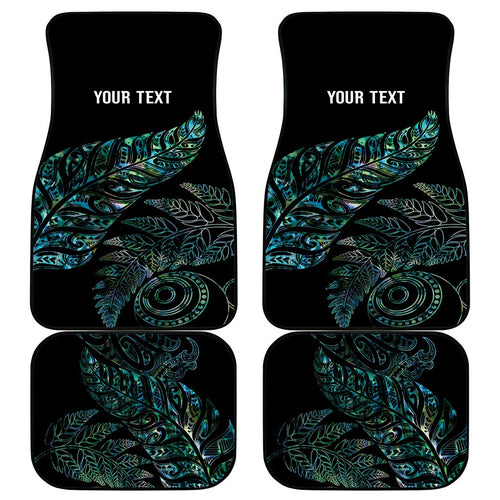 Aotearoa Personalized Lawn Bowls Maori Car Mats New Zealand Paua Shell Tribal Silver Fern - Aussie Hoodie