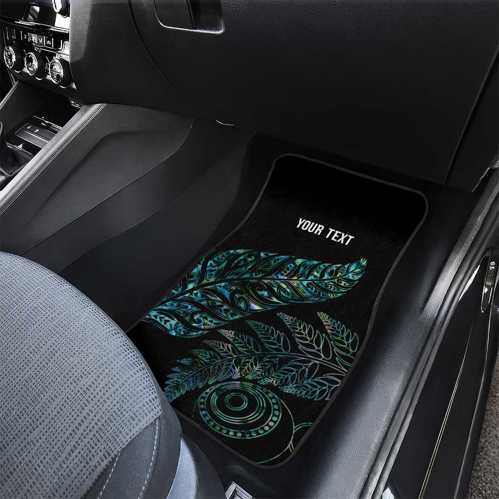 Aotearoa Personalized Lawn Bowls Maori Car Mats New Zealand Paua Shell Tribal Silver Fern - Aussie Hoodie