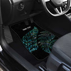 Aotearoa Personalized Lawn Bowls Maori Car Mats New Zealand Paua Shell Tribal Silver Fern - Aussie Hoodie