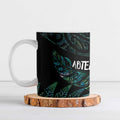 Aotearoa Personalized Lawn Bowls Maori Ceramic Mug New Zealand Paua Shell Tribal Silver Fern - Aussie Hoodie