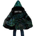 Aotearoa Personalized Lawn Bowls Maori Cloak New Zealand Paua Shell Tribal Silver Fern - Aussie Hoodie