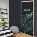 Aotearoa Personalized Lawn Bowls Maori Door Cover New Zealand Paua Shell Tribal Silver Fern - Aussie Hoodie