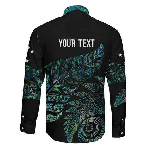 Aotearoa Personalized Lawn Bowls Maori Family Matching Mermaid Dress and Hawaiian Shirt New Zealand Paua Shell Tribal Silver Fern - Aussie Hoodie