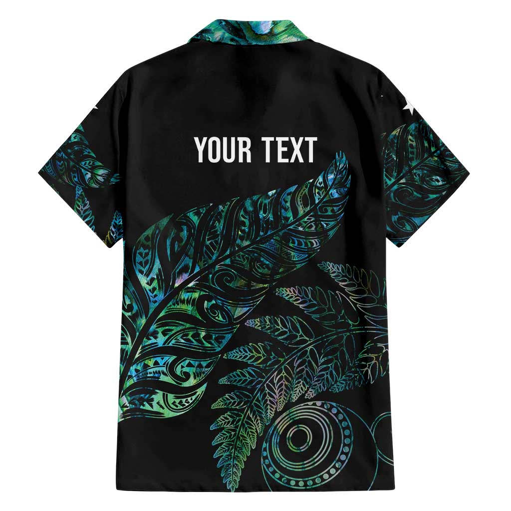 Aotearoa Personalized Lawn Bowls Maori Family Matching Off The Shoulder Long Sleeve Dress and Hawaiian Shirt New Zealand Paua Shell Tribal Silver Fern - Aussie Hoodie