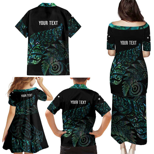 Aotearoa Personalized Lawn Bowls Maori Family Matching Puletasi and Hawaiian Shirt New Zealand Paua Shell Tribal Silver Fern - Aussie Hoodie