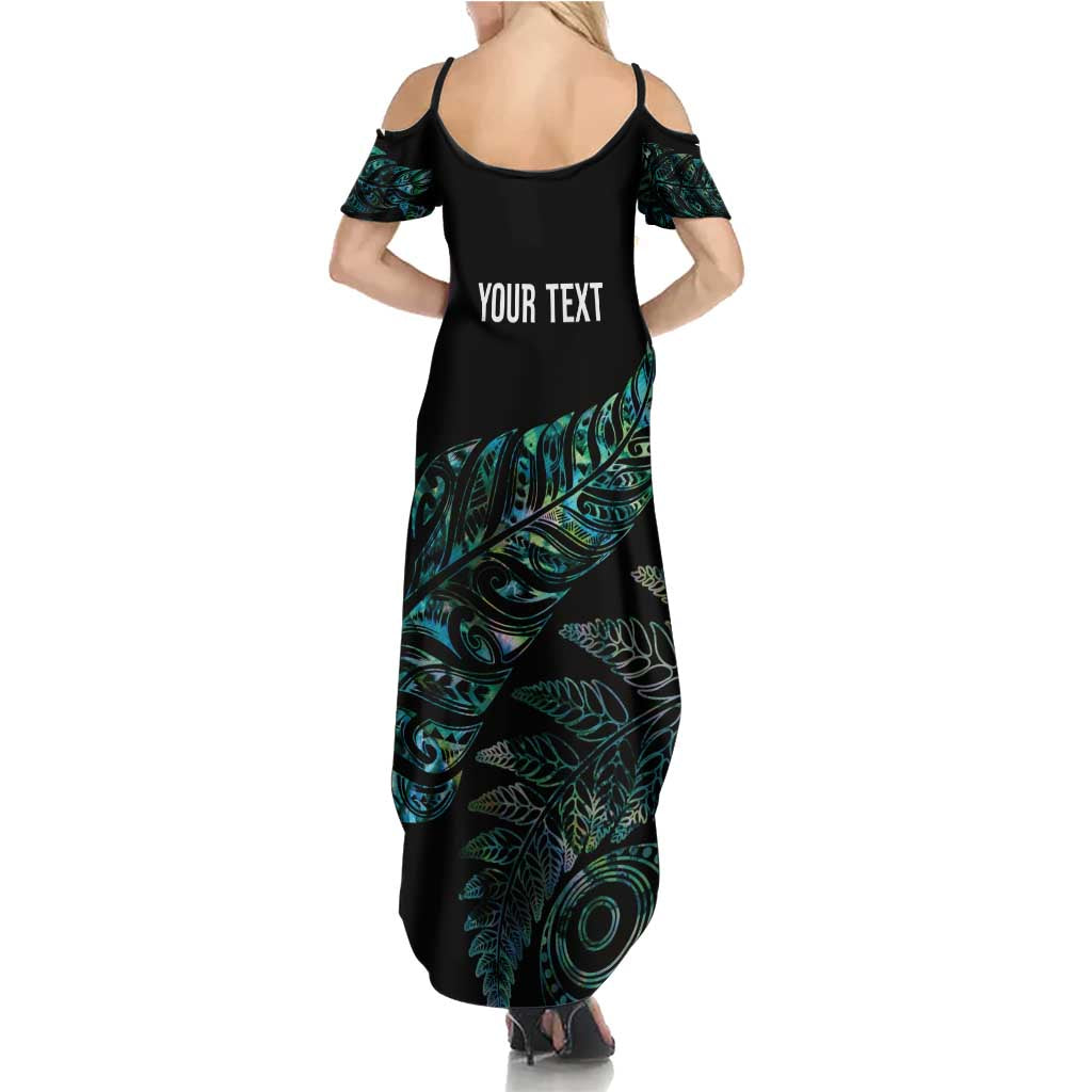 Aotearoa Personalized Lawn Bowls Maori Family Matching Summer Maxi Dress and Hawaiian Shirt New Zealand Paua Shell Tribal Silver Fern - Aussie Hoodie