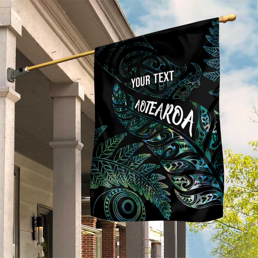 Aotearoa Personalized Lawn Bowls Maori Garden Flag New Zealand Paua Shell Tribal Silver Fern - Aussie Hoodie