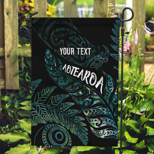Aotearoa Personalized Lawn Bowls Maori Garden Flag New Zealand Paua Shell Tribal Silver Fern - Aussie Hoodie