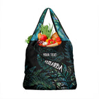 Aotearoa Personalized Lawn Bowls Maori Grocery Bag New Zealand Paua Shell Tribal Silver Fern - Aussie Hoodie