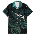 Aotearoa Personalized Lawn Bowls Maori Hawaiian Shirt New Zealand Paua Shell Tribal Silver Fern - Aussie Hoodie