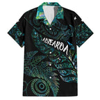 Aotearoa Personalized Lawn Bowls Maori Hawaiian Shirt New Zealand Paua Shell Tribal Silver Fern - Aussie Hoodie