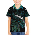 Aotearoa Personalized Lawn Bowls Maori Hawaiian Shirt New Zealand Paua Shell Tribal Silver Fern - Aussie Hoodie