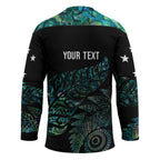 Aotearoa Personalized Lawn Bowls Maori Hockey Jersey New Zealand Paua Shell Tribal Silver Fern - Aussie Hoodie