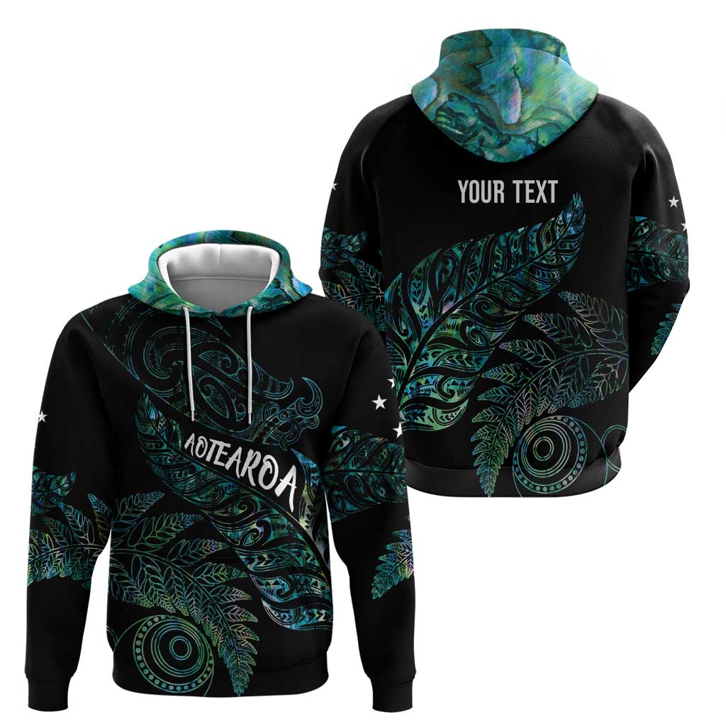 Aotearoa Personalized Lawn Bowls Maori Hoodie New Zealand Paua Shell Tribal Silver Fern - Aussie Hoodie