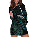 Aotearoa Personalized Lawn Bowls Maori Hoodie Dress New Zealand Paua Shell Tribal Silver Fern - Aussie Hoodie