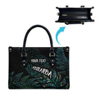Aotearoa Personalized Lawn Bowls Maori Leather Bag New Zealand Paua Shell Tribal Silver Fern - Aussie Hoodie
