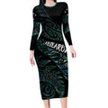 Aotearoa Personalized Lawn Bowls Maori Long Sleeve Bodycon Dress New Zealand Paua Shell Tribal Silver Fern - Aussie Hoodie