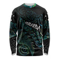 Aotearoa Personalized Lawn Bowls Maori Long Sleeve Shirt New Zealand Paua Shell Tribal Silver Fern - Aussie Hoodie