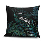 Aotearoa Personalized Lawn Bowls Maori Pillow Cover New Zealand Paua Shell Tribal Silver Fern - Aussie Hoodie