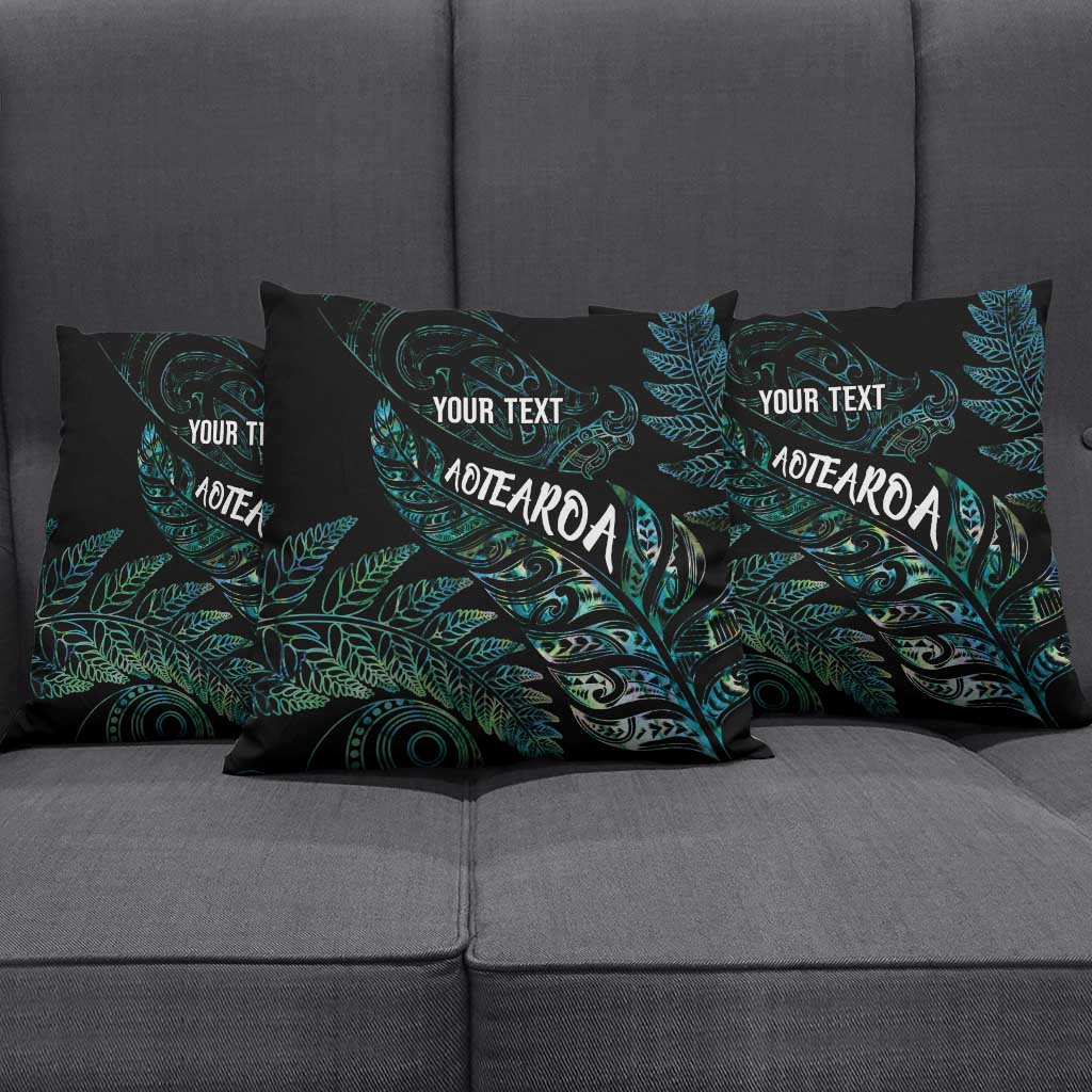 Aotearoa Personalized Lawn Bowls Maori Pillow Cover New Zealand Paua Shell Tribal Silver Fern - Aussie Hoodie