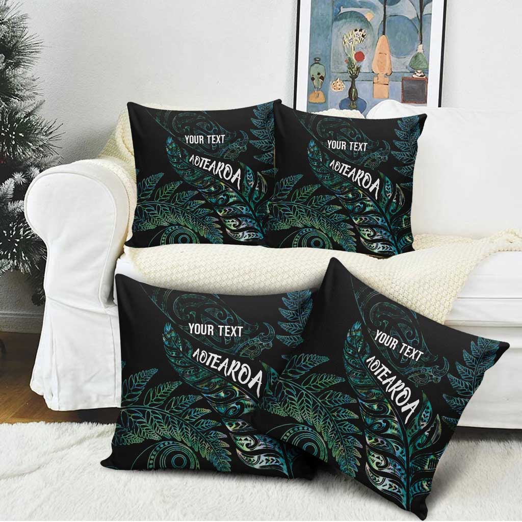 Aotearoa Personalized Lawn Bowls Maori Pillow Cover New Zealand Paua Shell Tribal Silver Fern - Aussie Hoodie