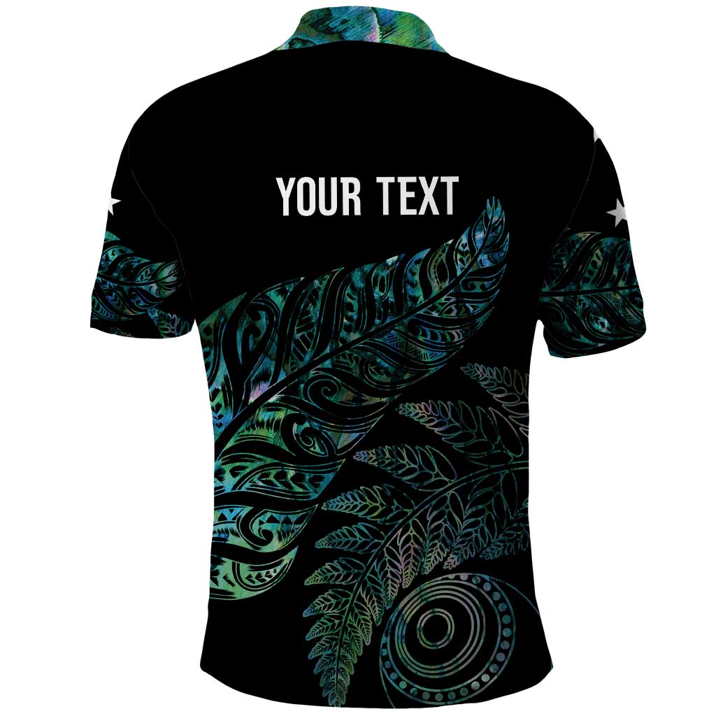 Aotearoa Personalized Lawn Bowls Maori Polo Shirt New Zealand Paua Shell Tribal Silver Fern - Aussie Hoodie
