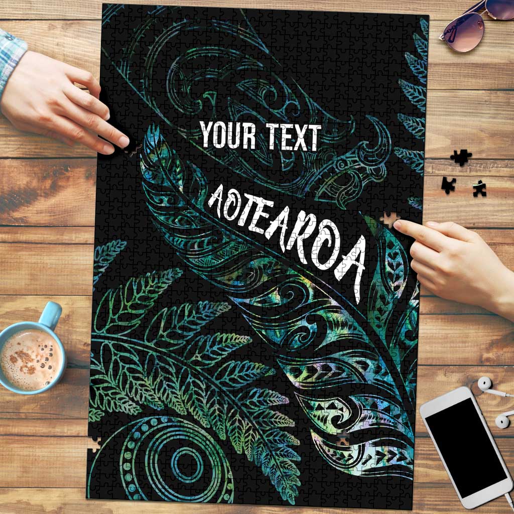 Aotearoa Personalized Lawn Bowls Maori Puzzle New Zealand Paua Shell Tribal Silver Fern - Aussie Hoodie
