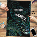 Aotearoa Personalized Lawn Bowls Maori Puzzle New Zealand Paua Shell Tribal Silver Fern - Aussie Hoodie