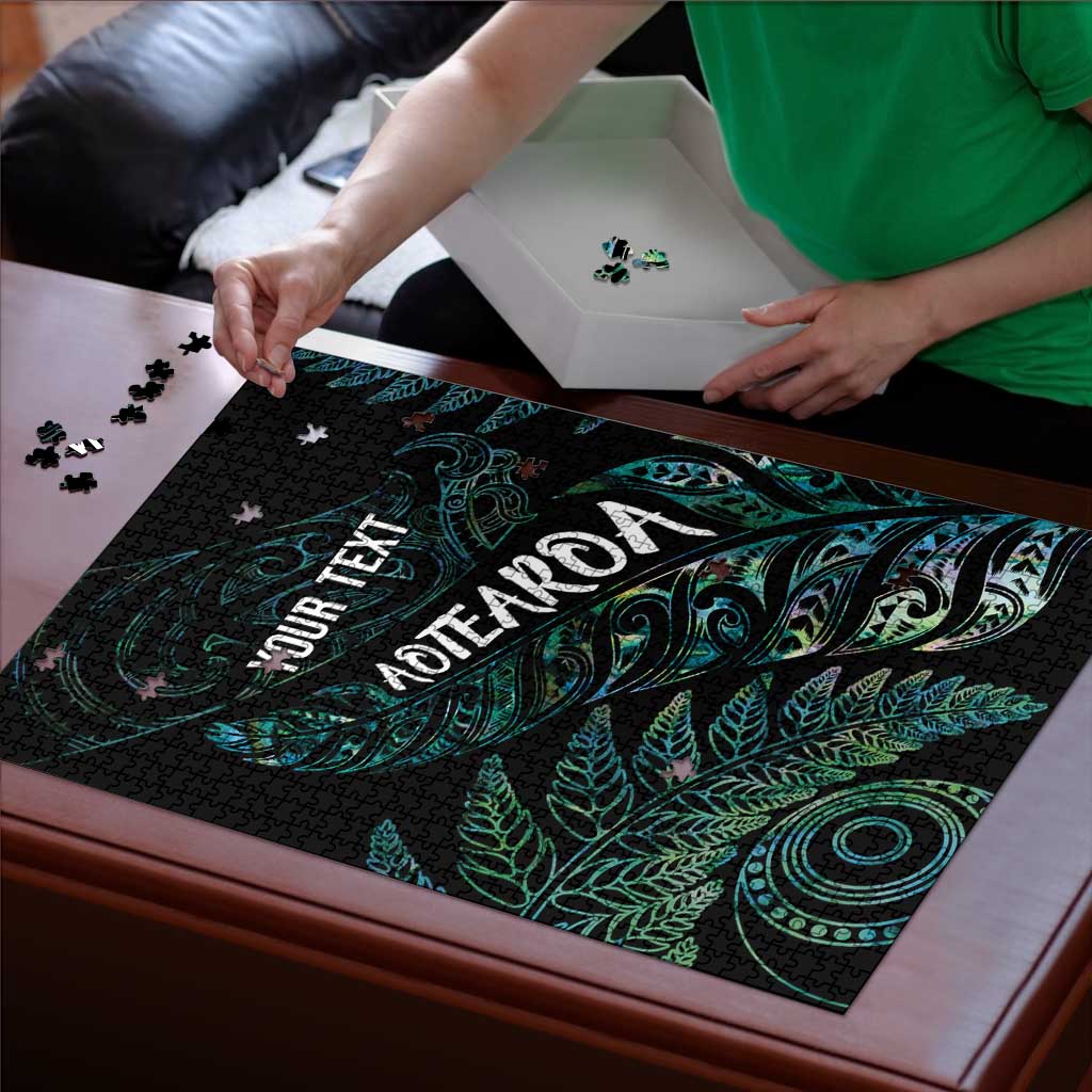 Aotearoa Personalized Lawn Bowls Maori Puzzle New Zealand Paua Shell Tribal Silver Fern - Aussie Hoodie