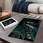 Aotearoa Personalized Lawn Bowls Maori Puzzle New Zealand Paua Shell Tribal Silver Fern - Aussie Hoodie