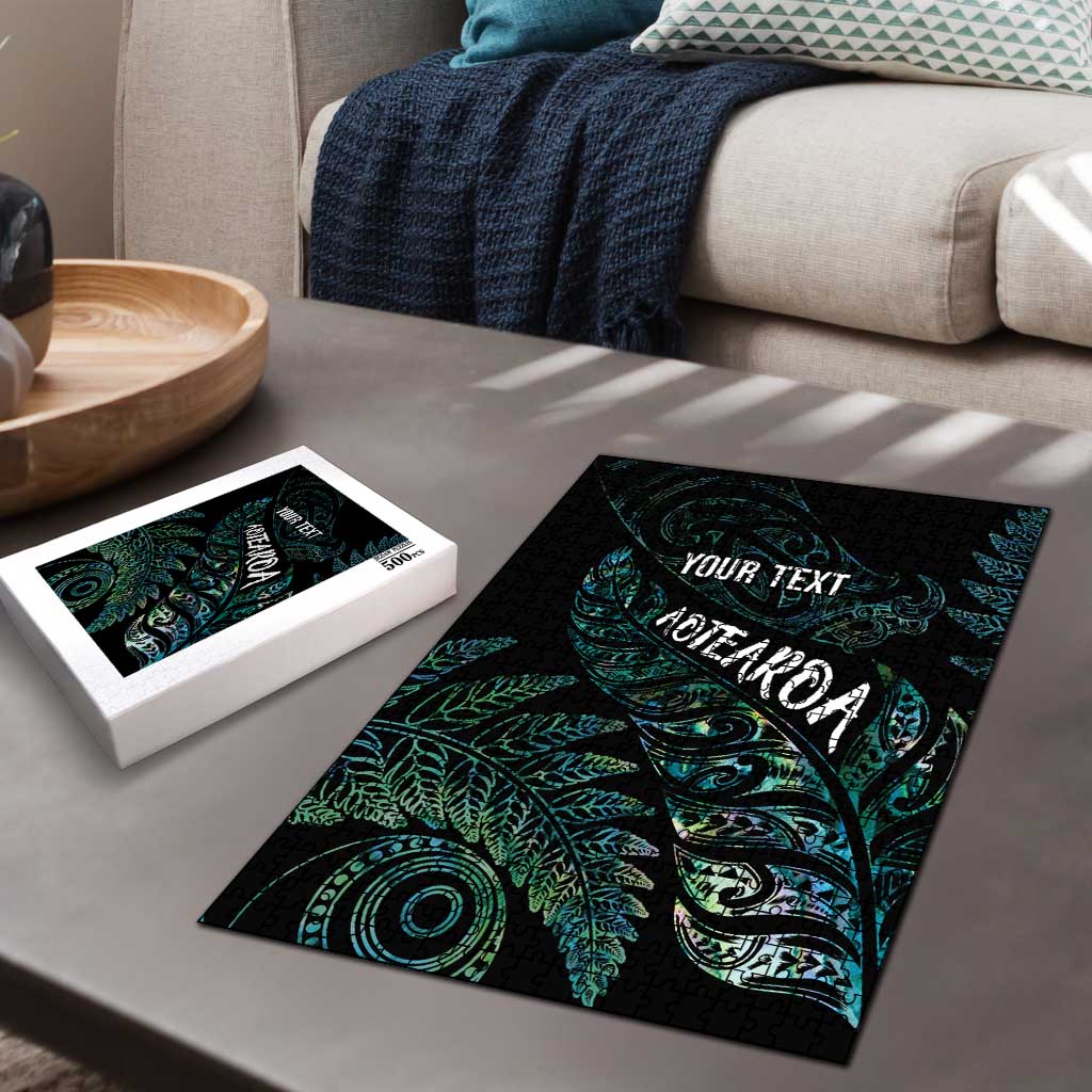 Aotearoa Personalized Lawn Bowls Maori Puzzle New Zealand Paua Shell Tribal Silver Fern - Aussie Hoodie