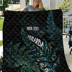 Aotearoa Personalized Lawn Bowls Maori Quilt New Zealand Paua Shell Tribal Silver Fern - Aussie Hoodie