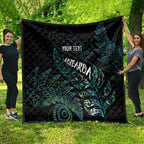 Aotearoa Personalized Lawn Bowls Maori Quilt New Zealand Paua Shell Tribal Silver Fern - Aussie Hoodie