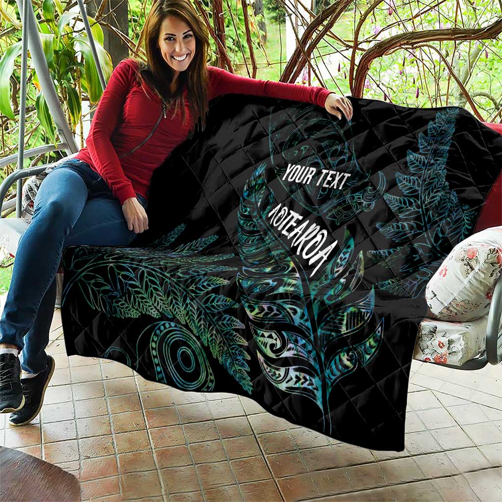 Aotearoa Personalized Lawn Bowls Maori Quilt New Zealand Paua Shell Tribal Silver Fern - Aussie Hoodie